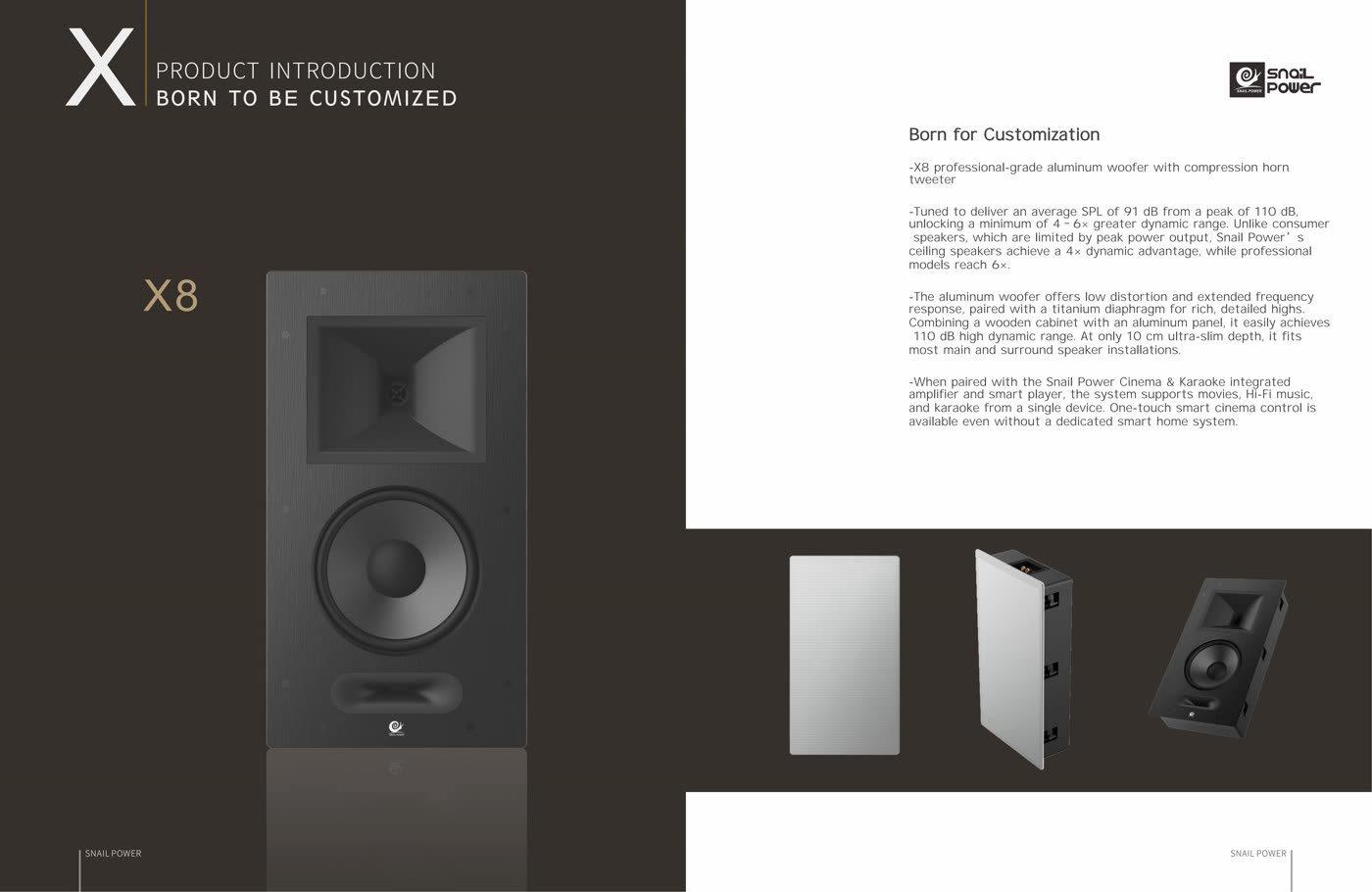 X8 Professional Horn Speaker: The X8 combines an aluminum low-frequency driver w